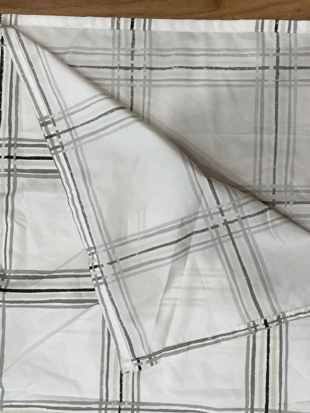 Cloth Plaid Shower Curtain